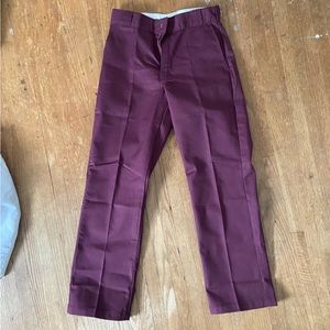 Men's Burgundy Pants